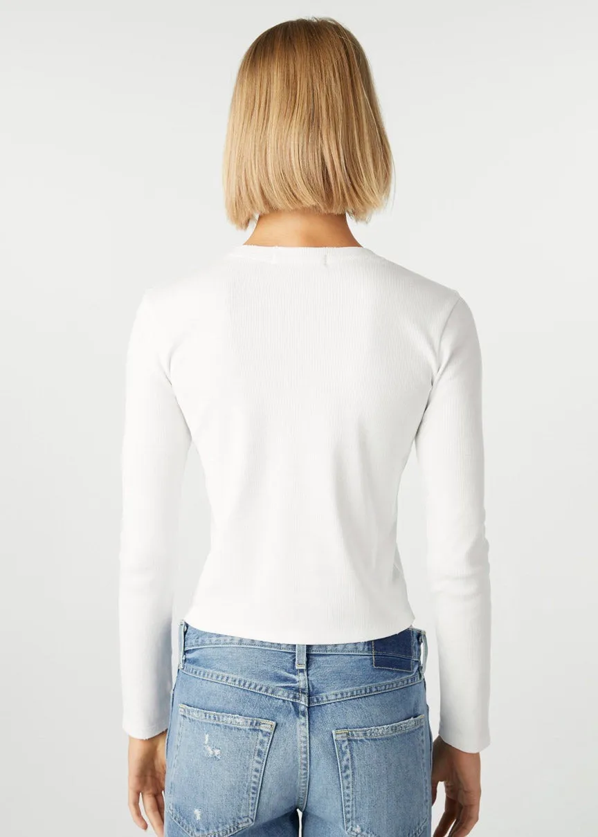 Slim Rib Tee (White)