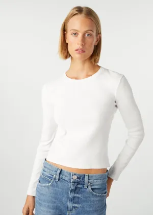 Slim Rib Tee (White)