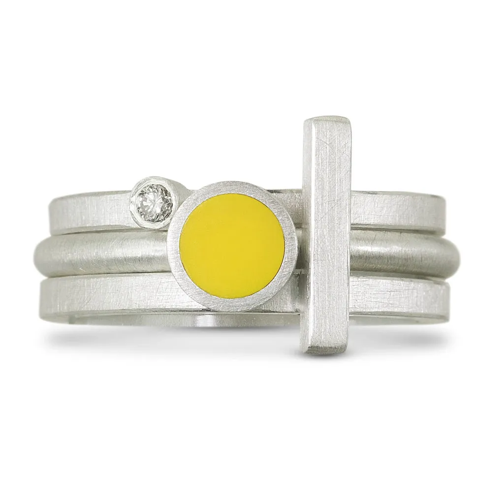 Small Dot Stud Ring