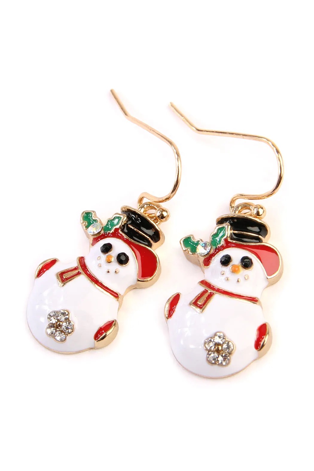 SNOWMAN SCARF HOOK EARRINGS