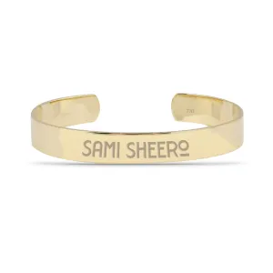 Solid Personalized Cuff Bangle
