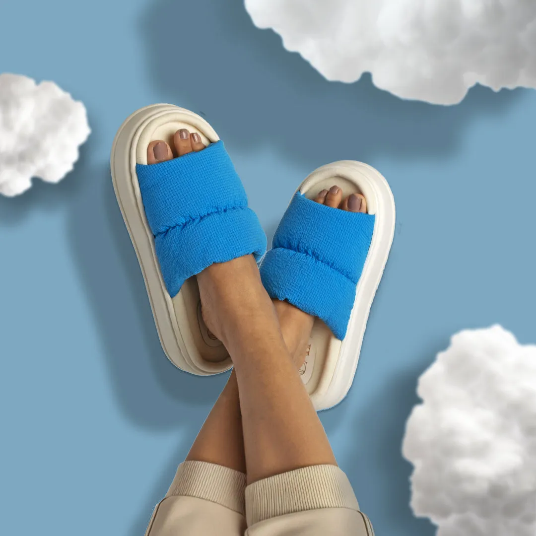 Spongy Blue Slip On