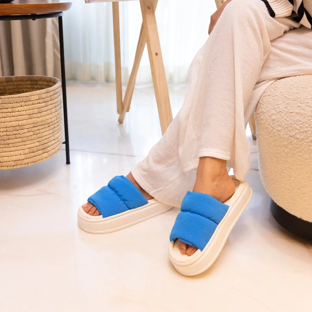 Spongy Blue Slip On
