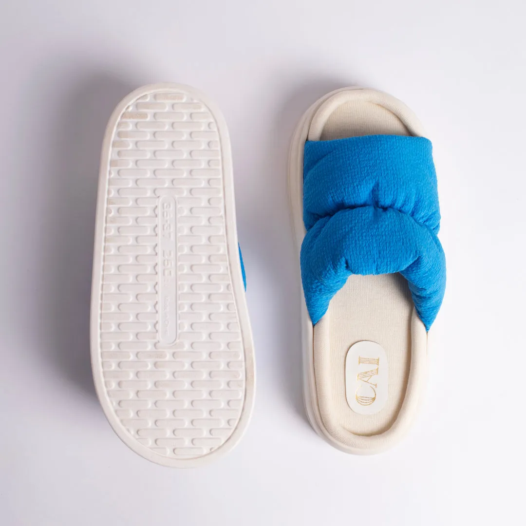 Spongy Blue Slip On