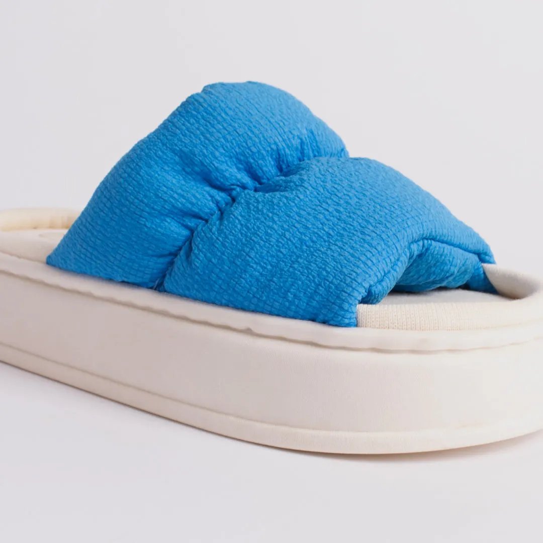 Spongy Blue Slip On