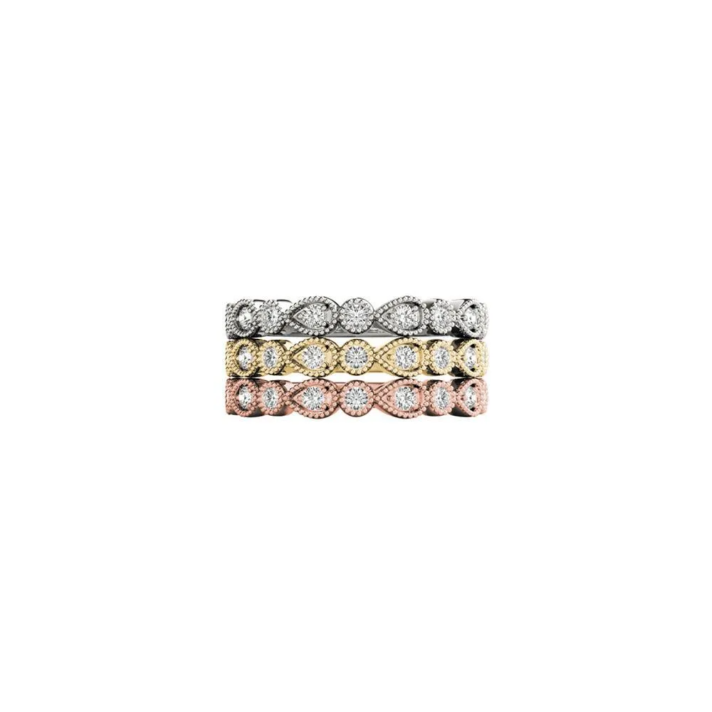 Stackable Diamond Rings