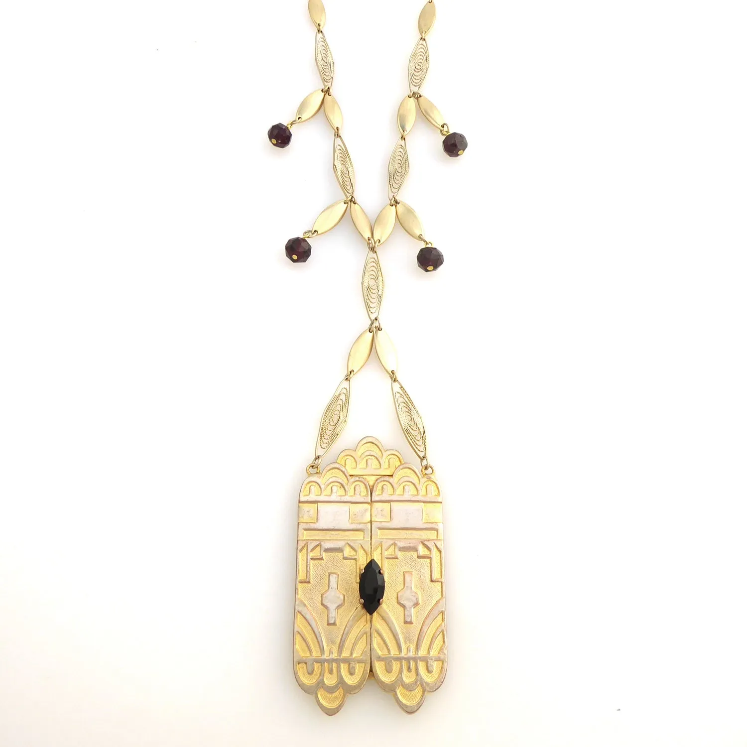 Stargate garnet necklace