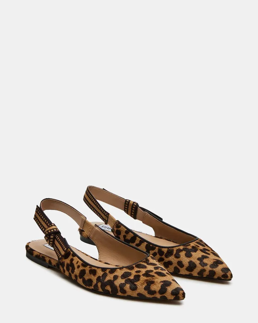 Steve Madden Olsen Ballet Flats In Leopard