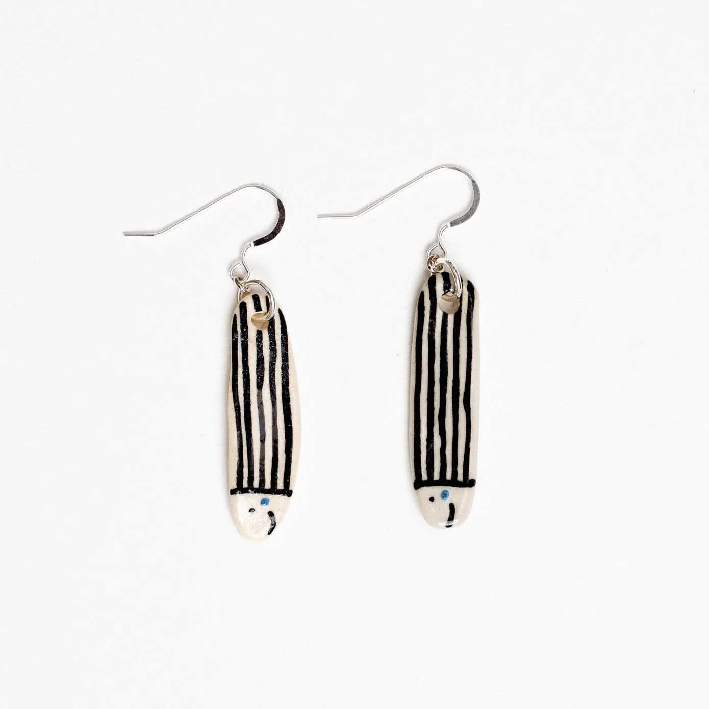 STRIPEY FISH EARRINGS