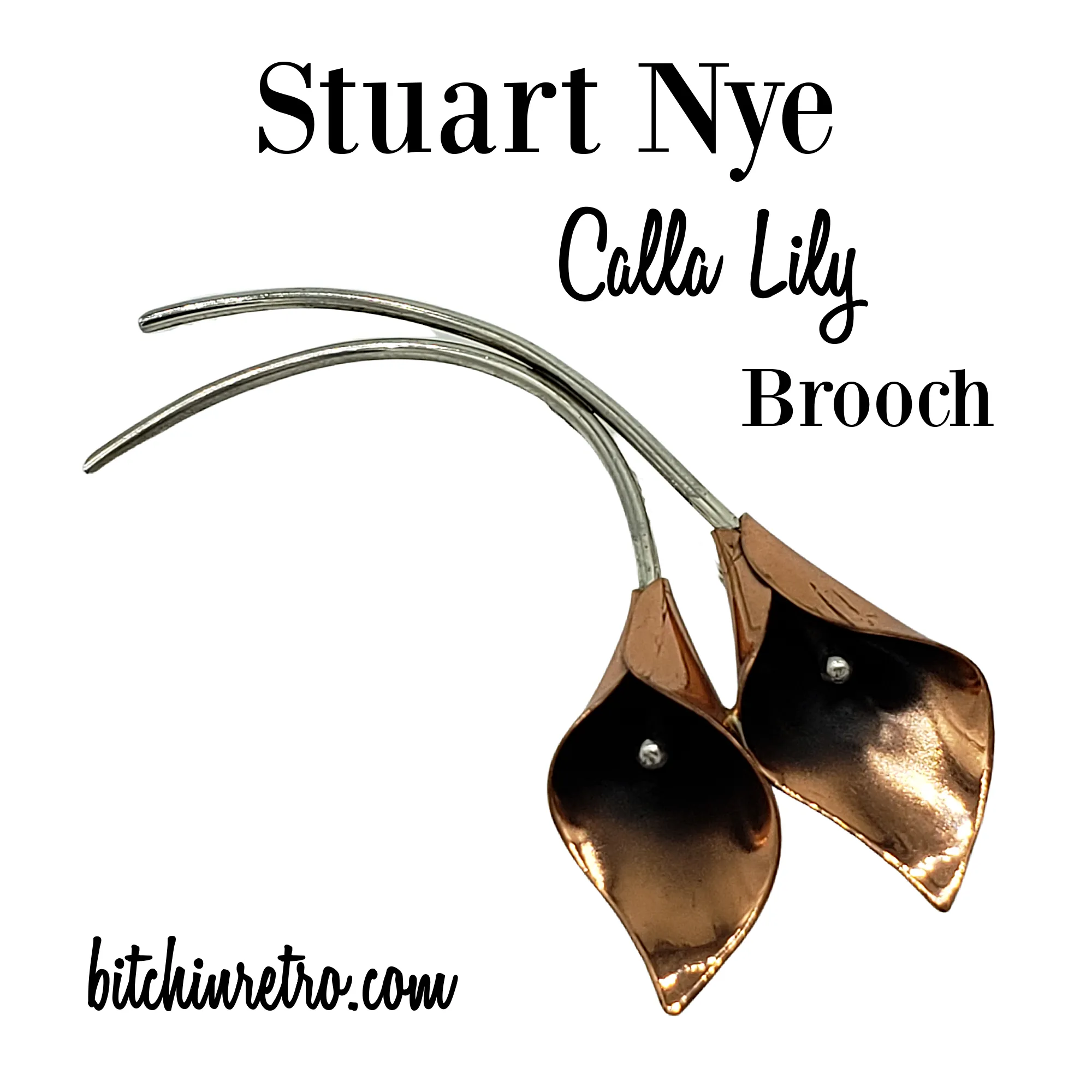 Stuart Nye Calla Lily Brooch
