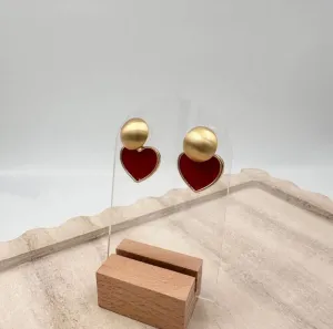 Stud Heart Earrings