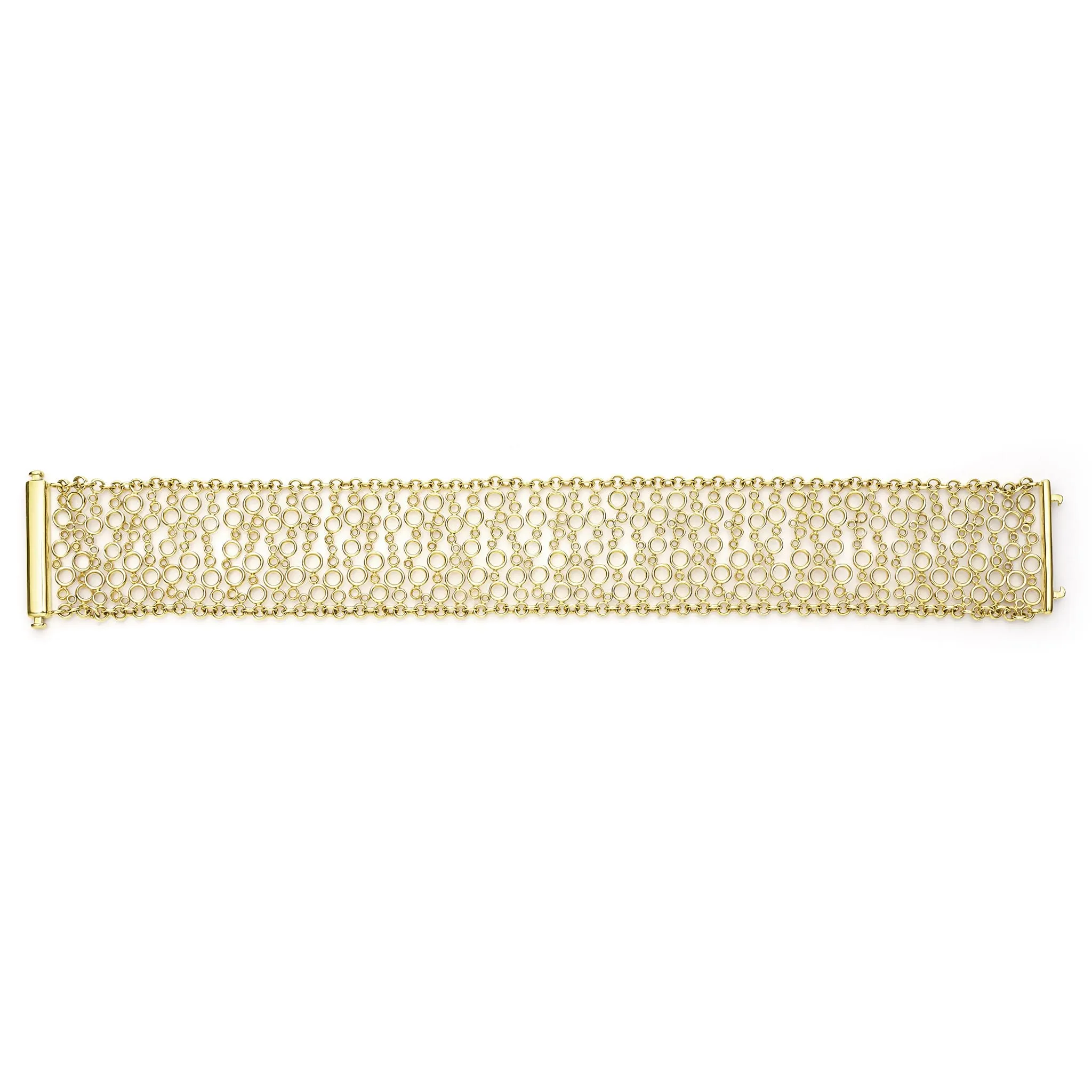Studio 18K Gold Circle Link Bracelet