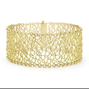 Studio 18K Gold Circle Link Bracelet