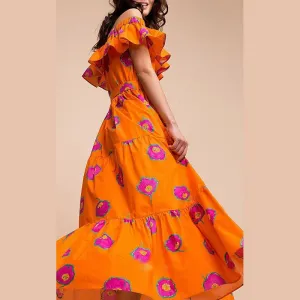 Summer Holiday Off The Shoulder Long Dresses