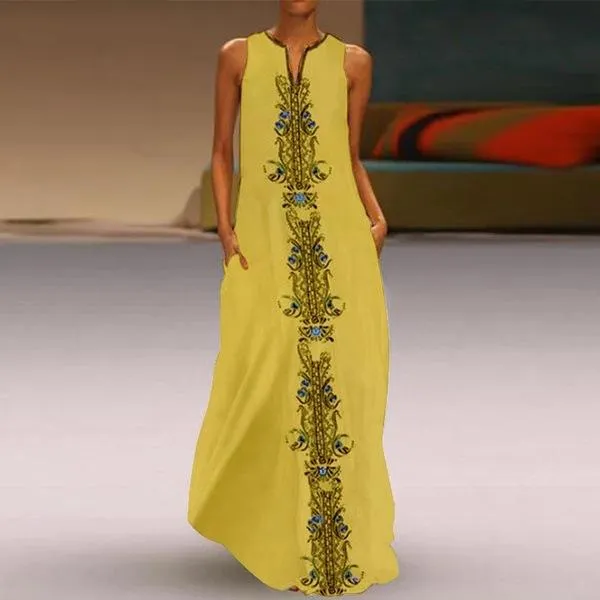 Summer Plus Size Pocket Vintage Dresses