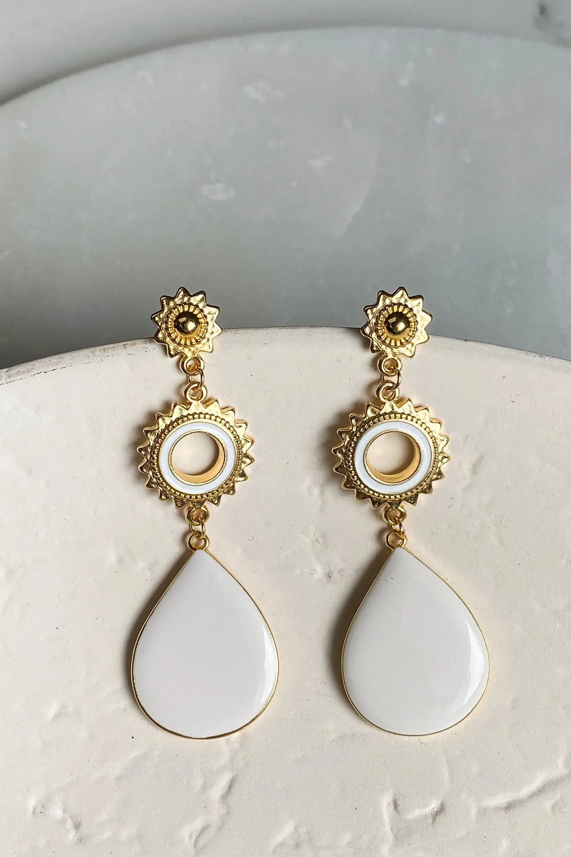 Sun drop earrings