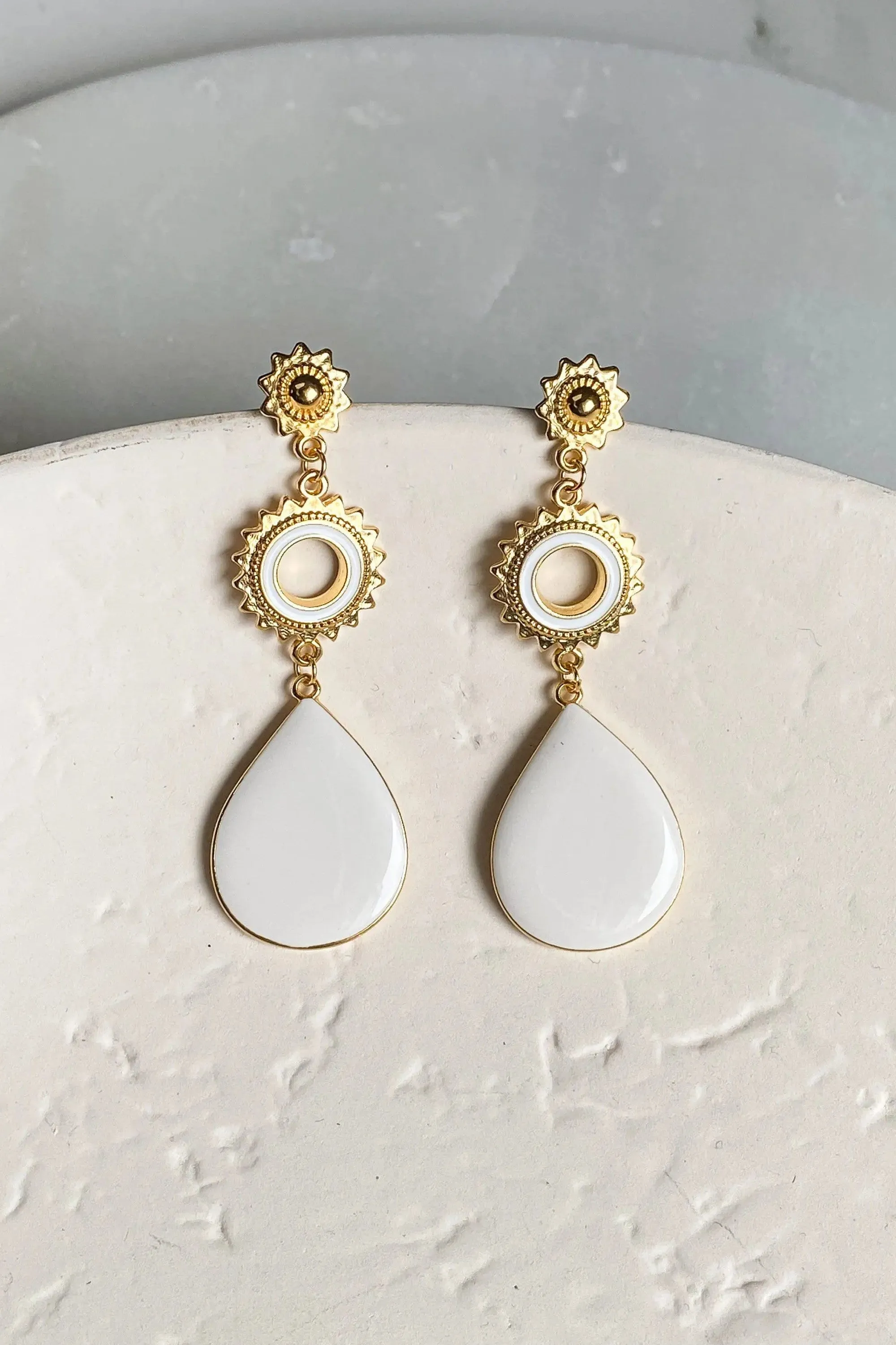 Sun drop earrings