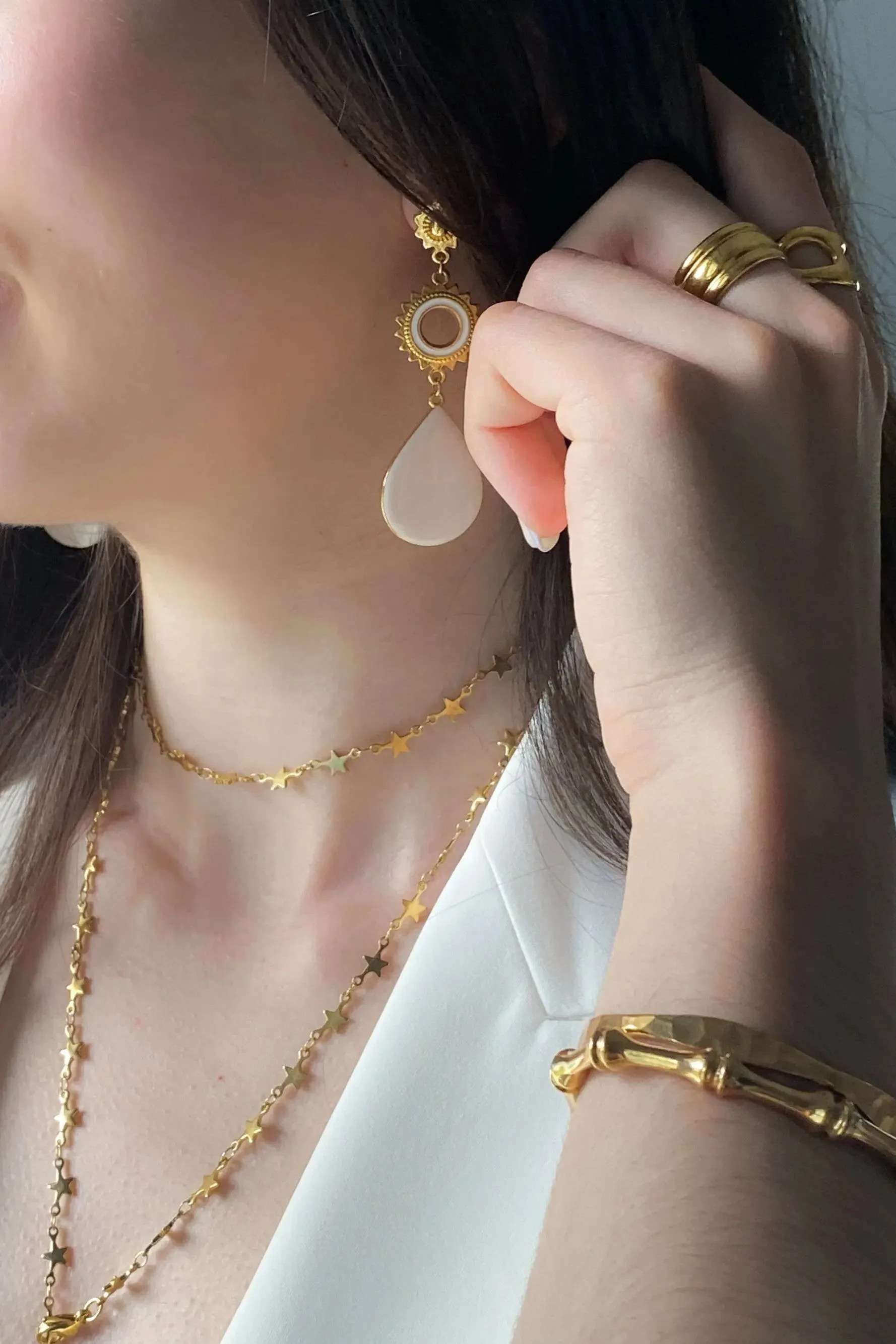 Sun drop earrings