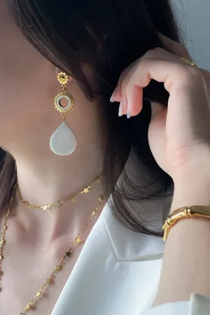Sun drop earrings