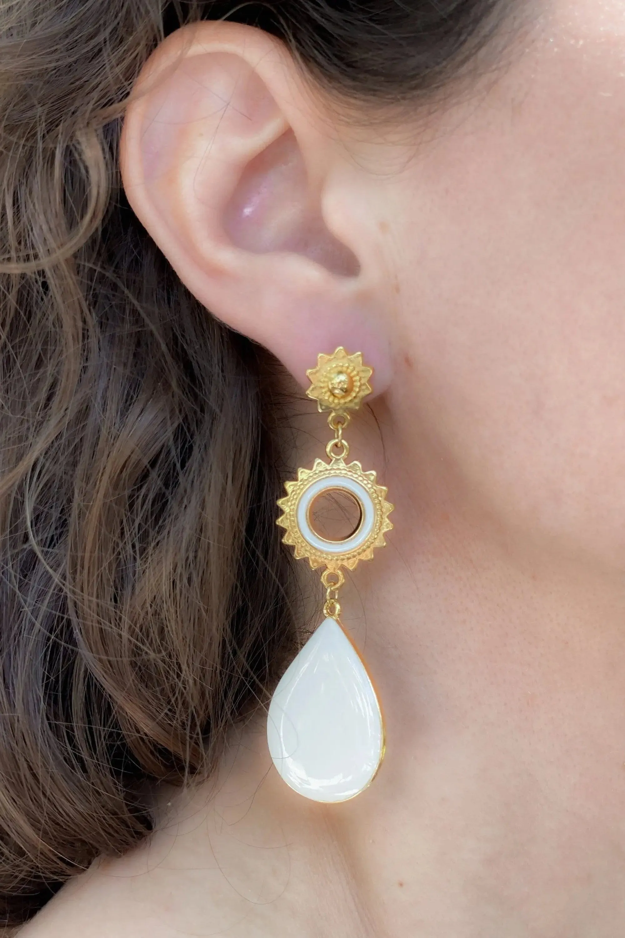 Sun drop earrings