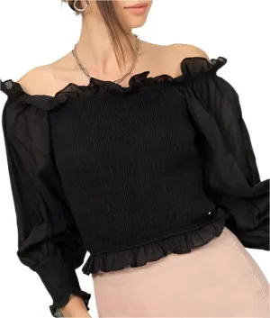 Sunny Day Smocked Off-the-Shoulder Top