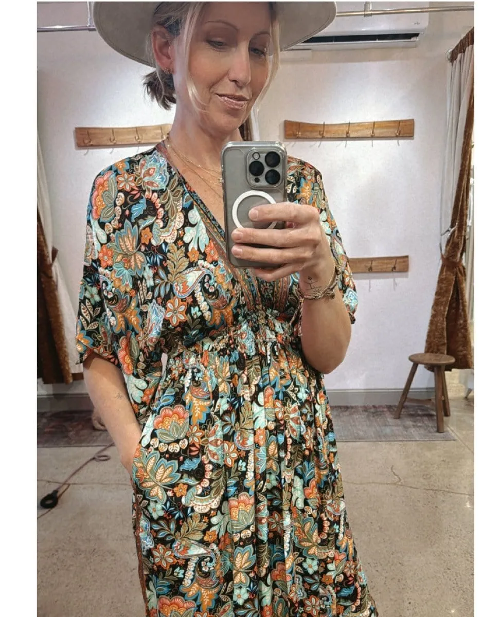 Sunset Hour Maxi Boho Dress