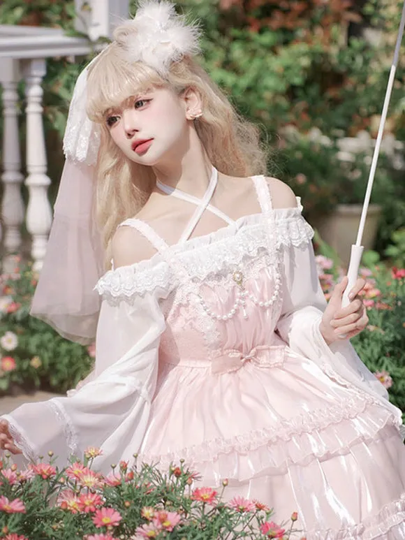 Sweet Lolita Blouses Black Long Sleeves Lolita Top Ruffles Lace Lolita Shirt