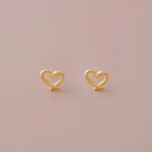 Sweetheart Stud Earrings