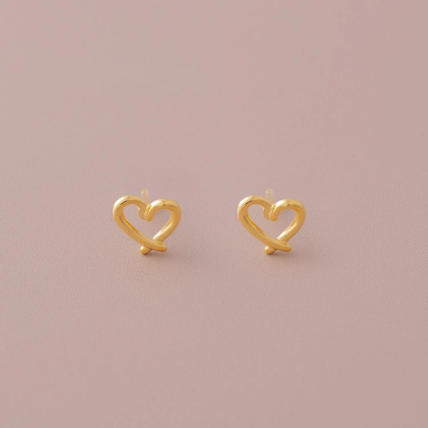 Sweetheart Stud Earrings