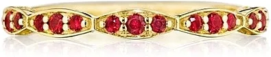 Tacori Ruby Wedding Band
