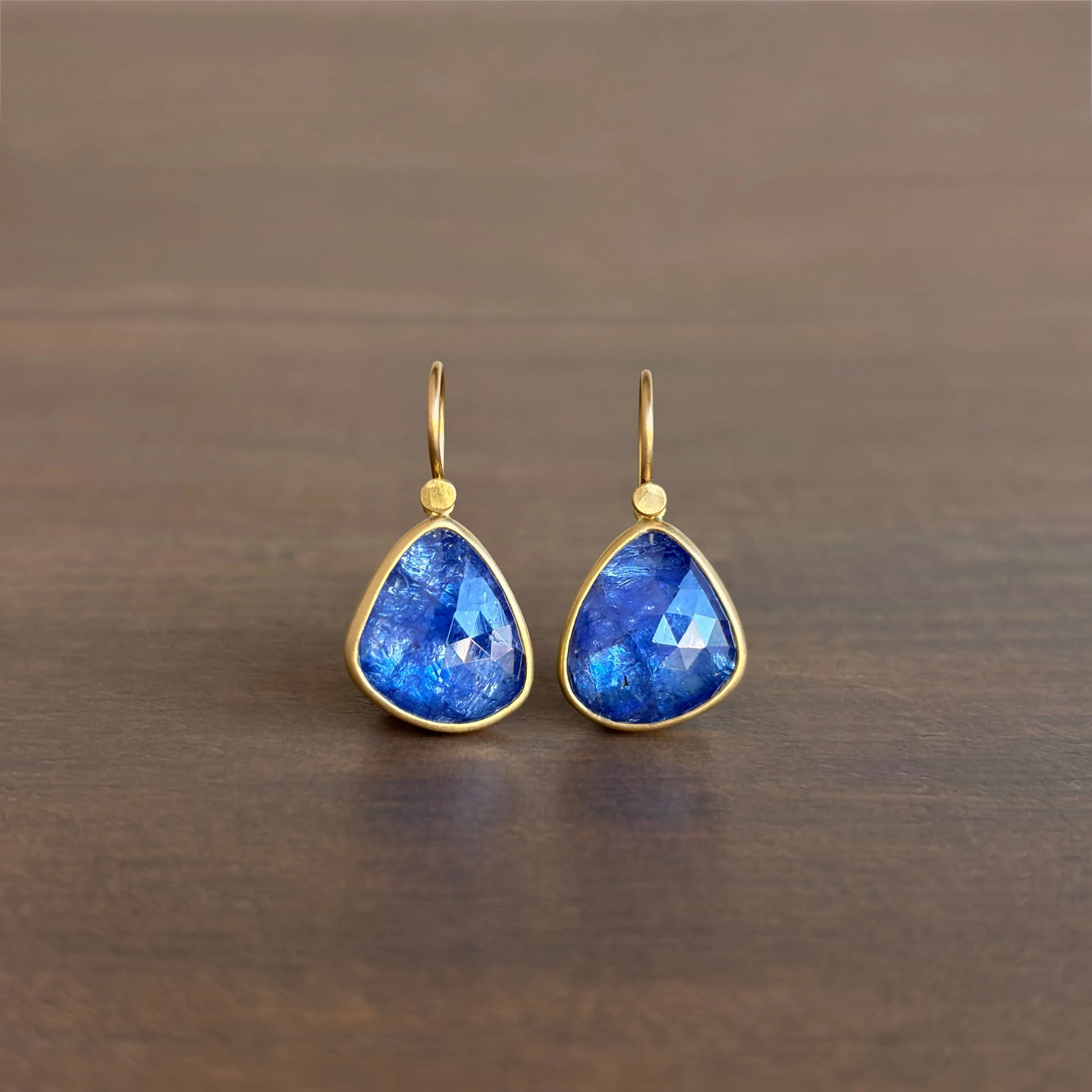 Tanzanite Pebble Drop Earrings