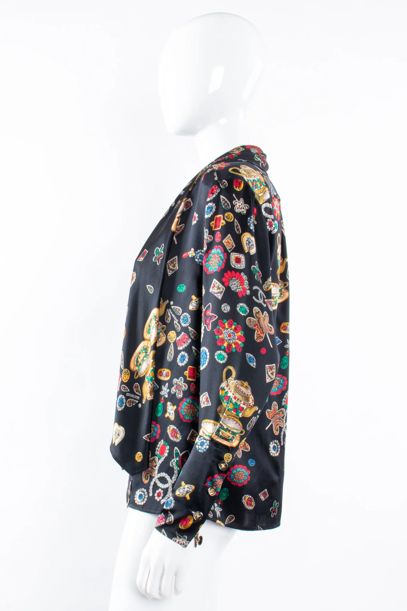 Teatime Jewels Silk Scarf Blouse