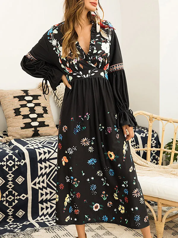 Temperament Fashion New Printing Dress