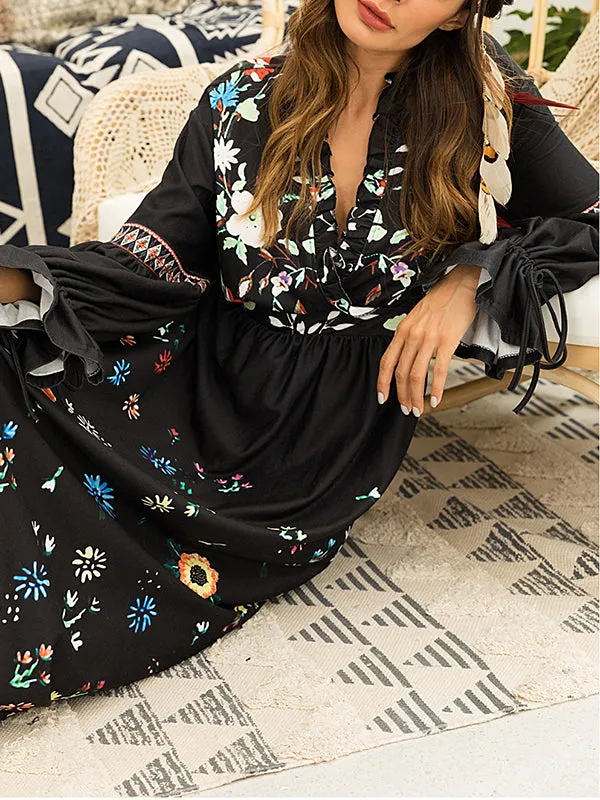 Temperament Fashion New Printing Dress