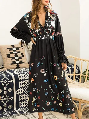 Temperament Fashion New Printing Dress