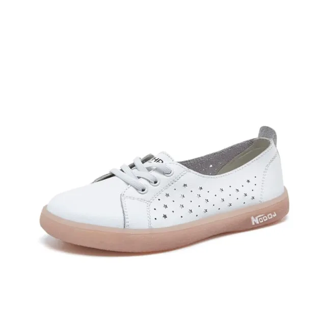 Tennis Shoes Casual Flats Rubber