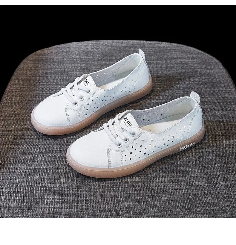 Tennis Shoes Casual Flats Rubber
