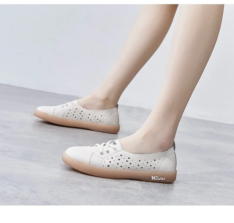 Tennis Shoes Casual Flats Rubber