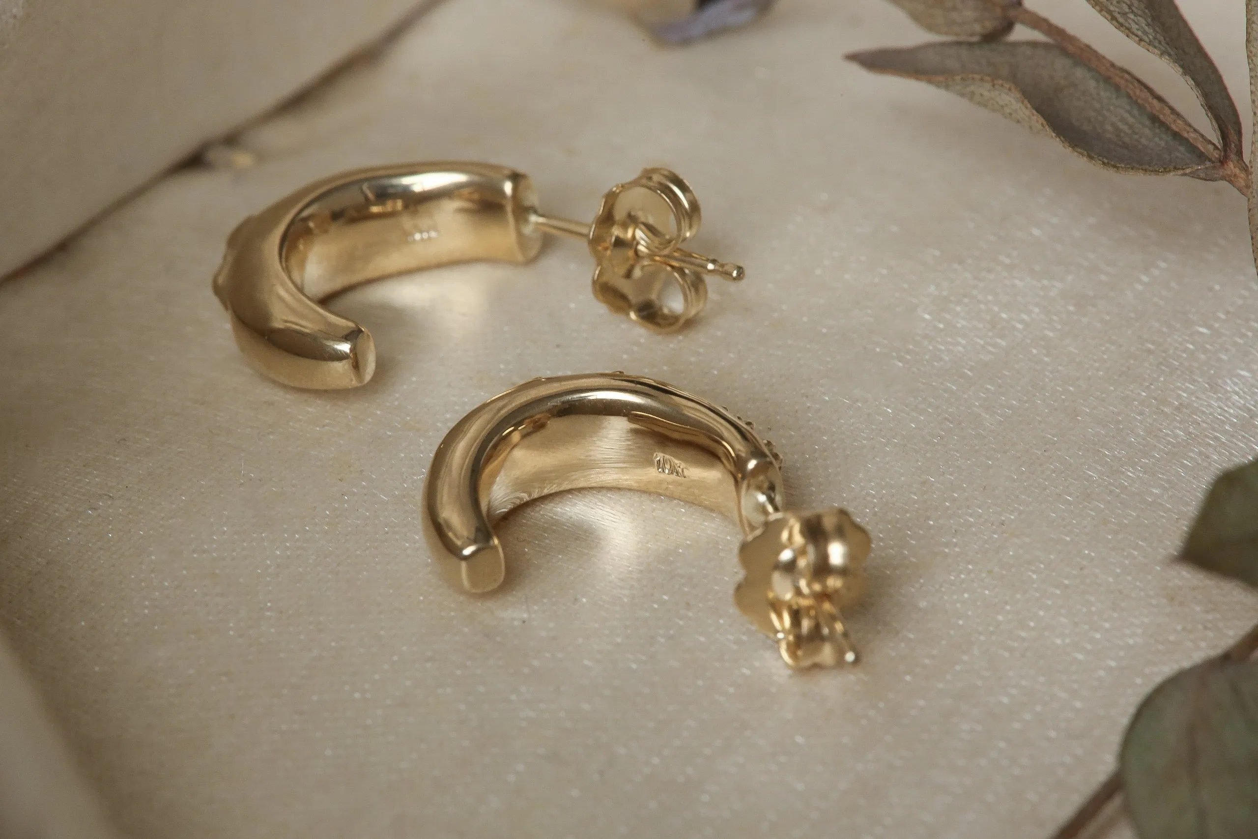 The Indigo Hoop Earrings - Pair