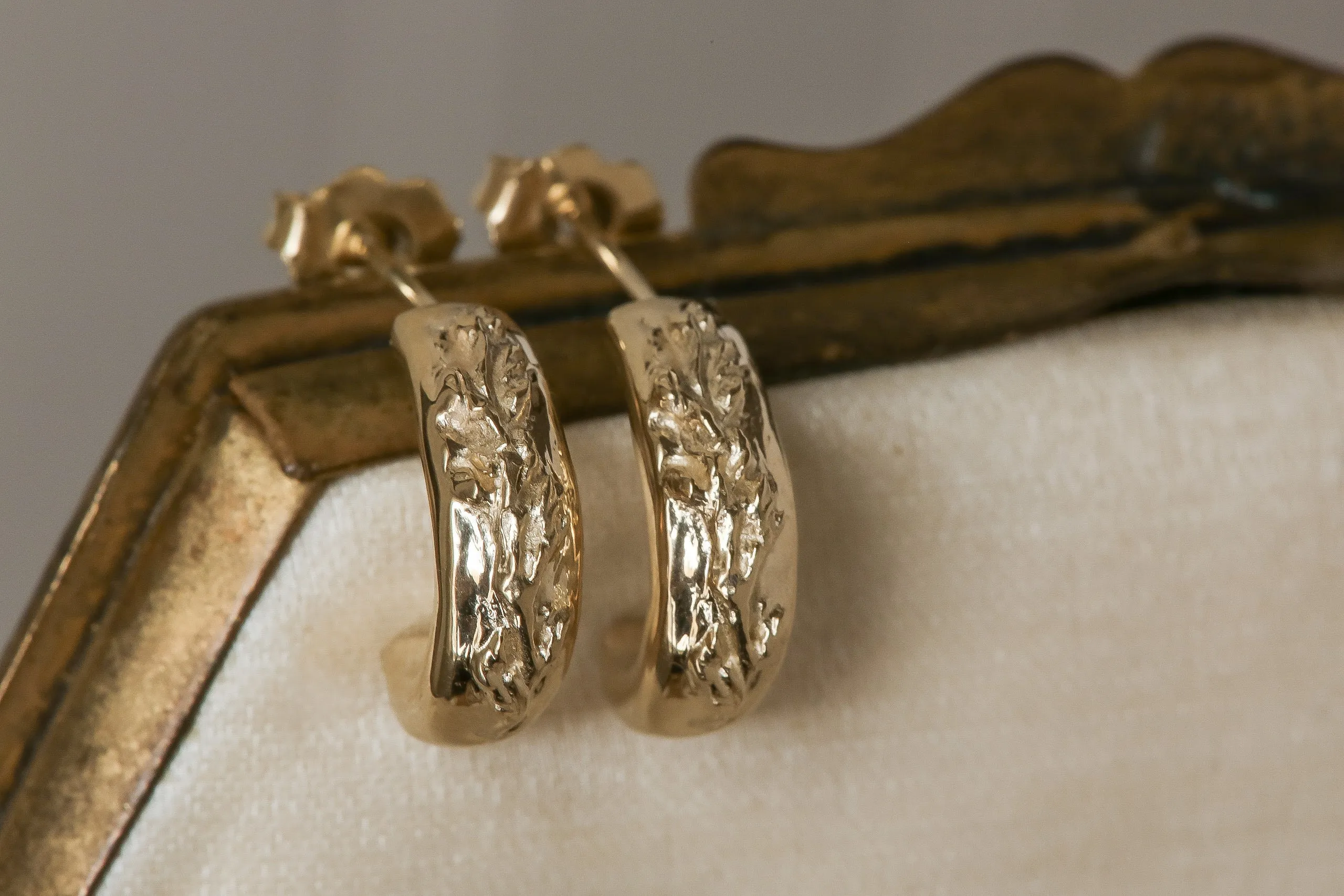The Indigo Hoop Earrings - Pair