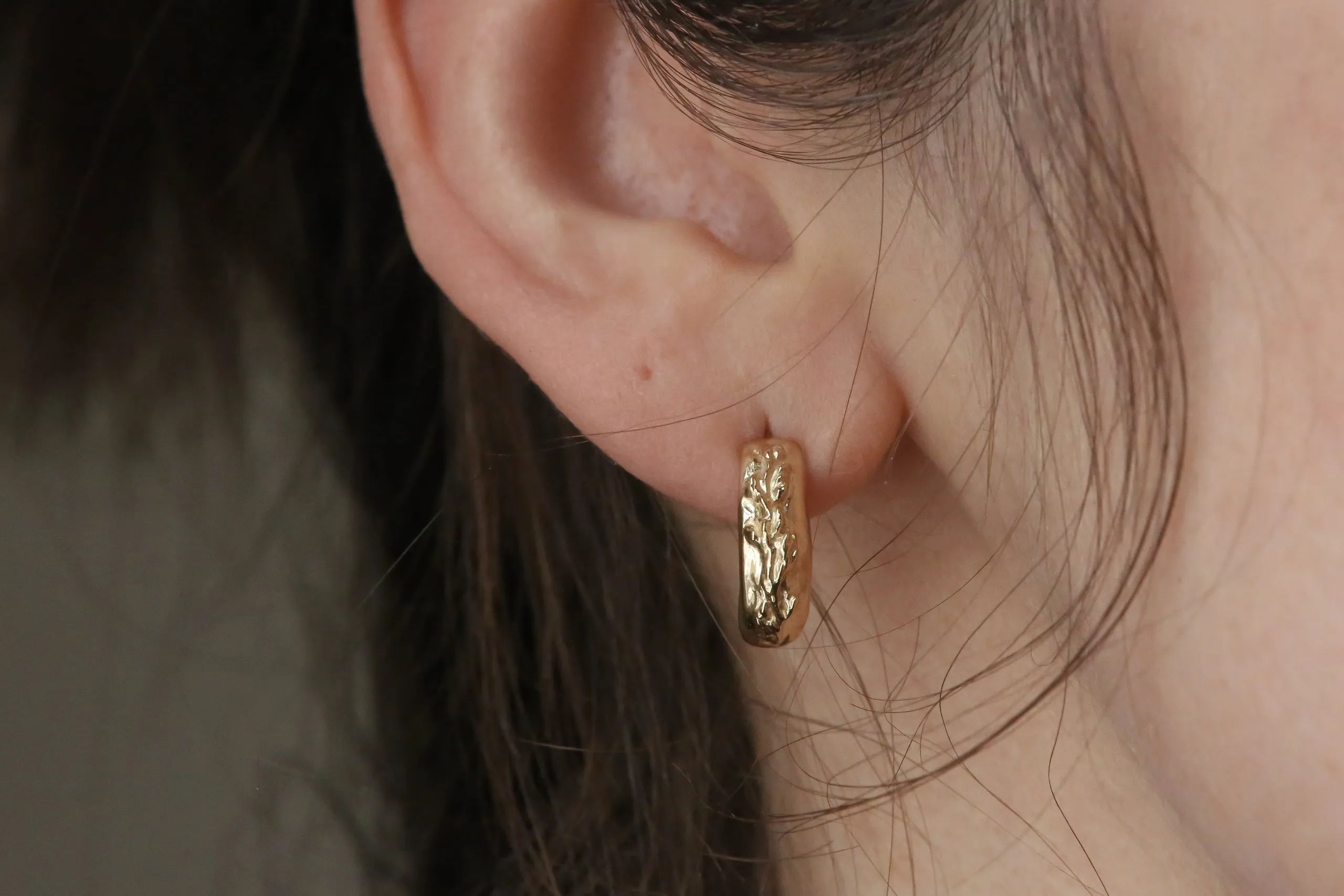 The Indigo Hoop Earrings - Pair