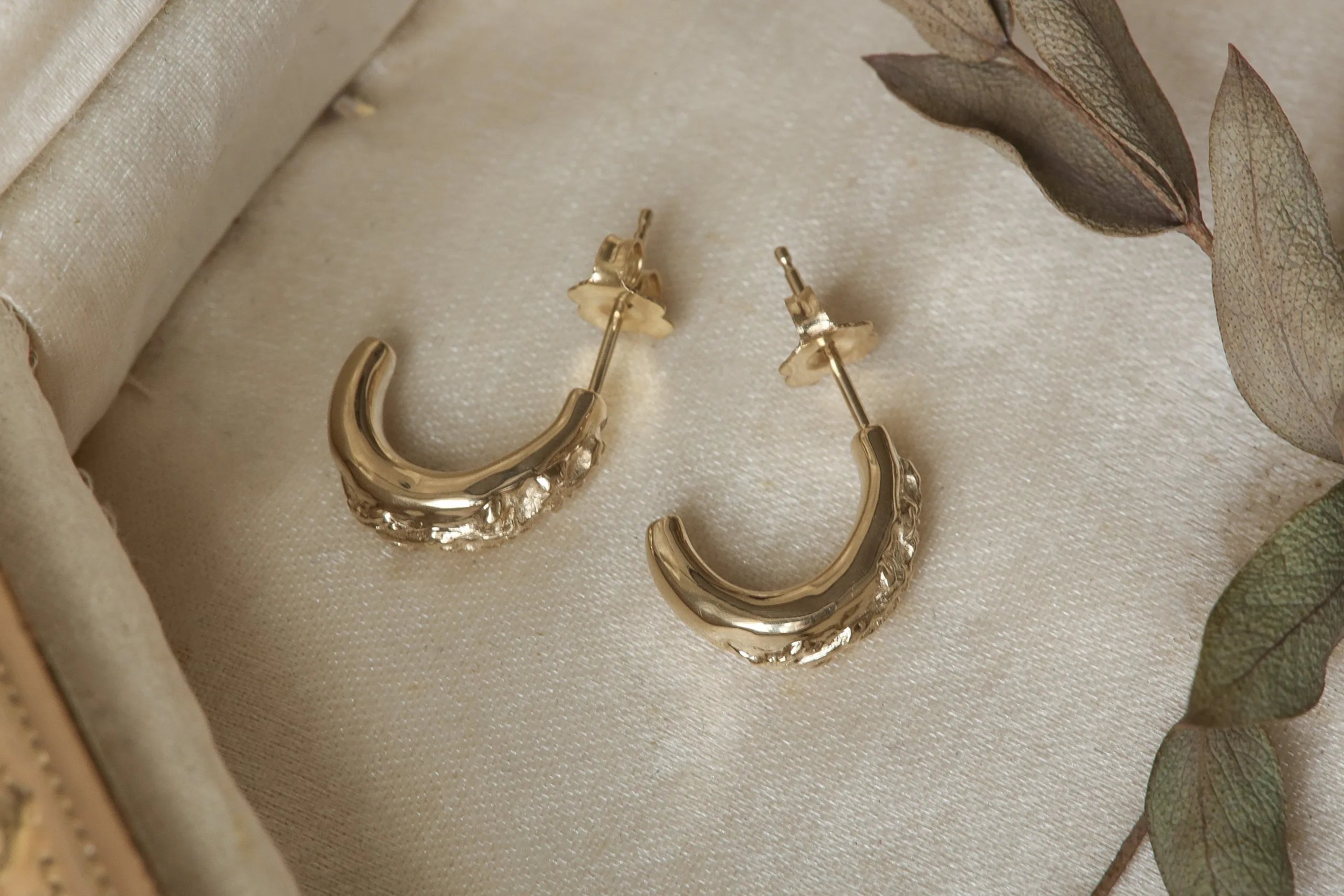 The Indigo Hoop Earrings - Pair
