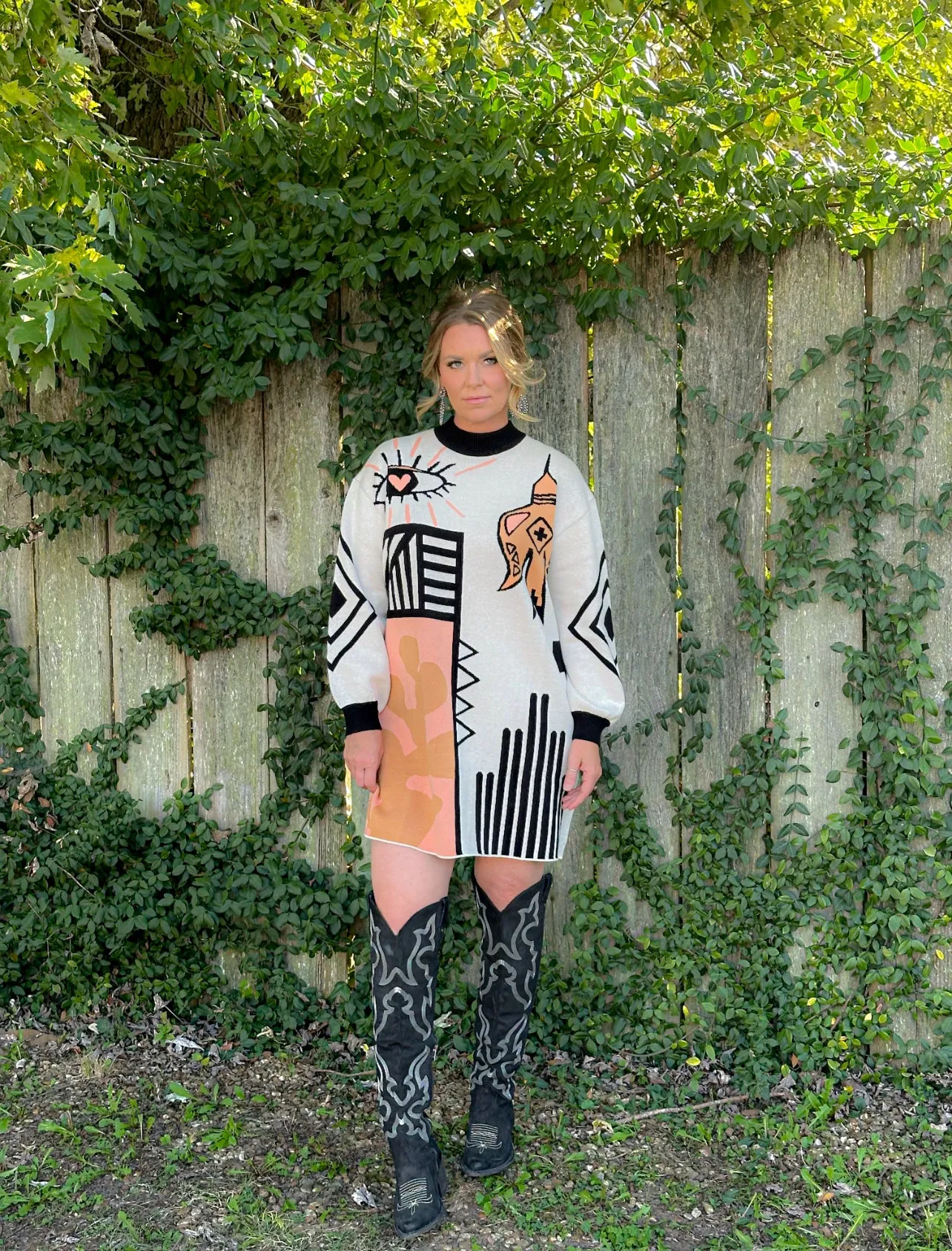 The Lonely Hearts Sweater Dress