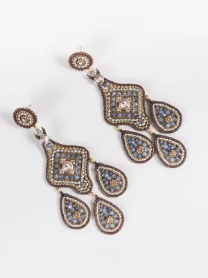 three drop earrings