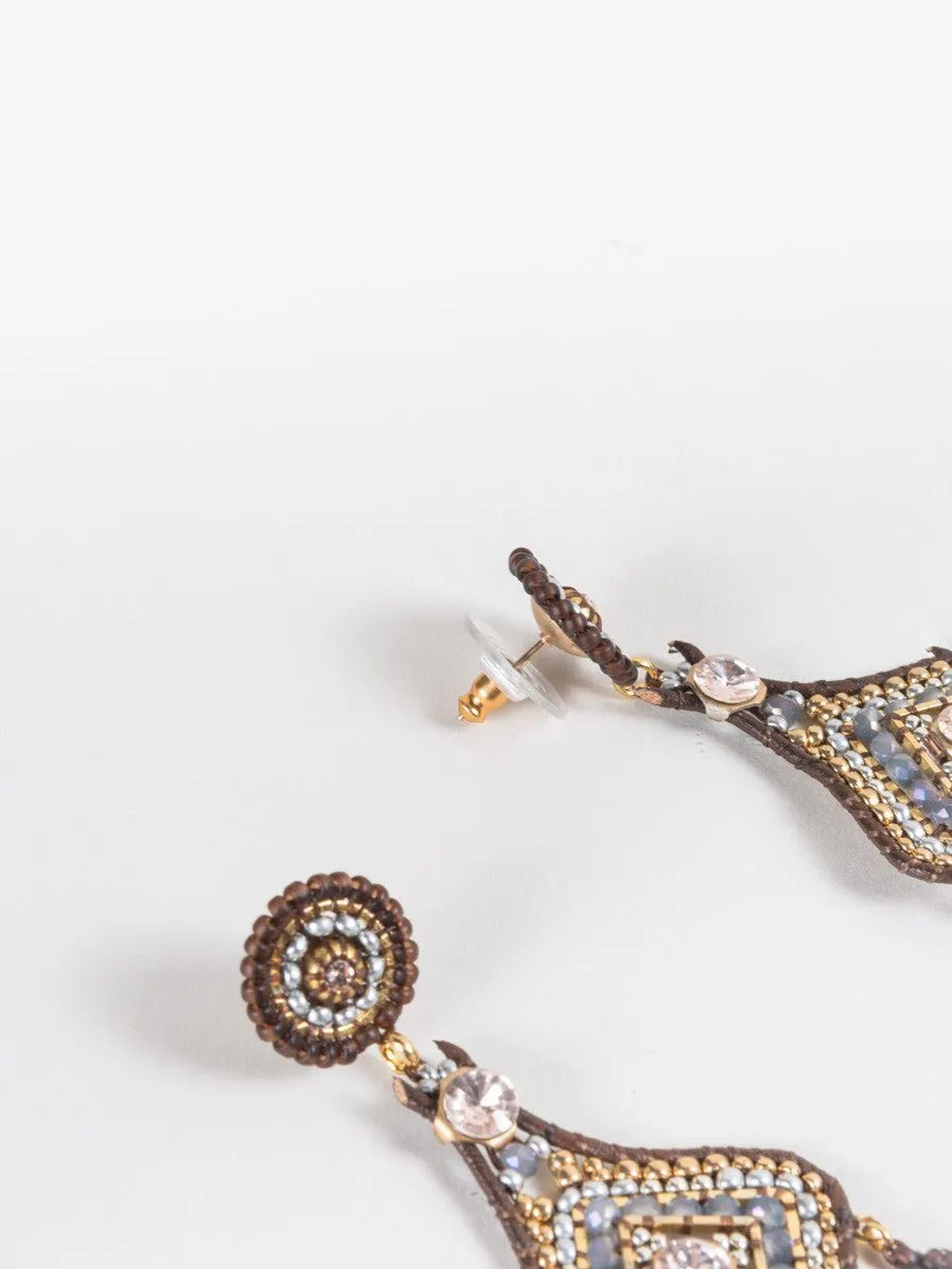 three drop earrings