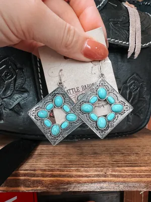Tilted Square Earrings