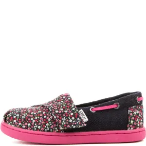 Tiny Toms: Bimini Pink Floral Flats