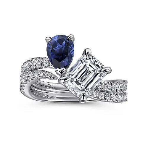 Toi et Moi Diamond Wedding Band
