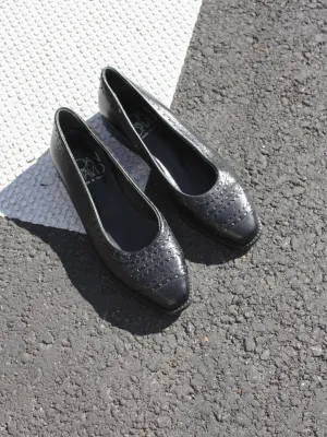 Tooled Leather Flats (6)