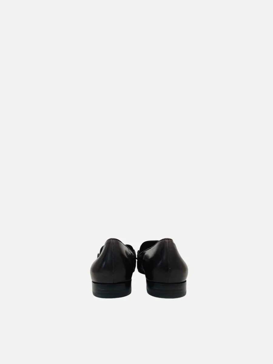 TORY BURCH Billy Brown & Beige Smoking Slippers 41